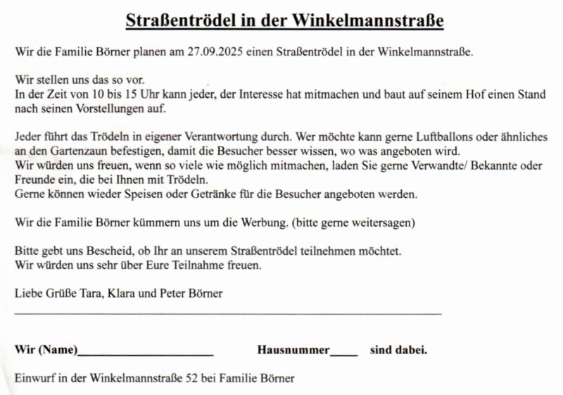 Scan Wurfsendung